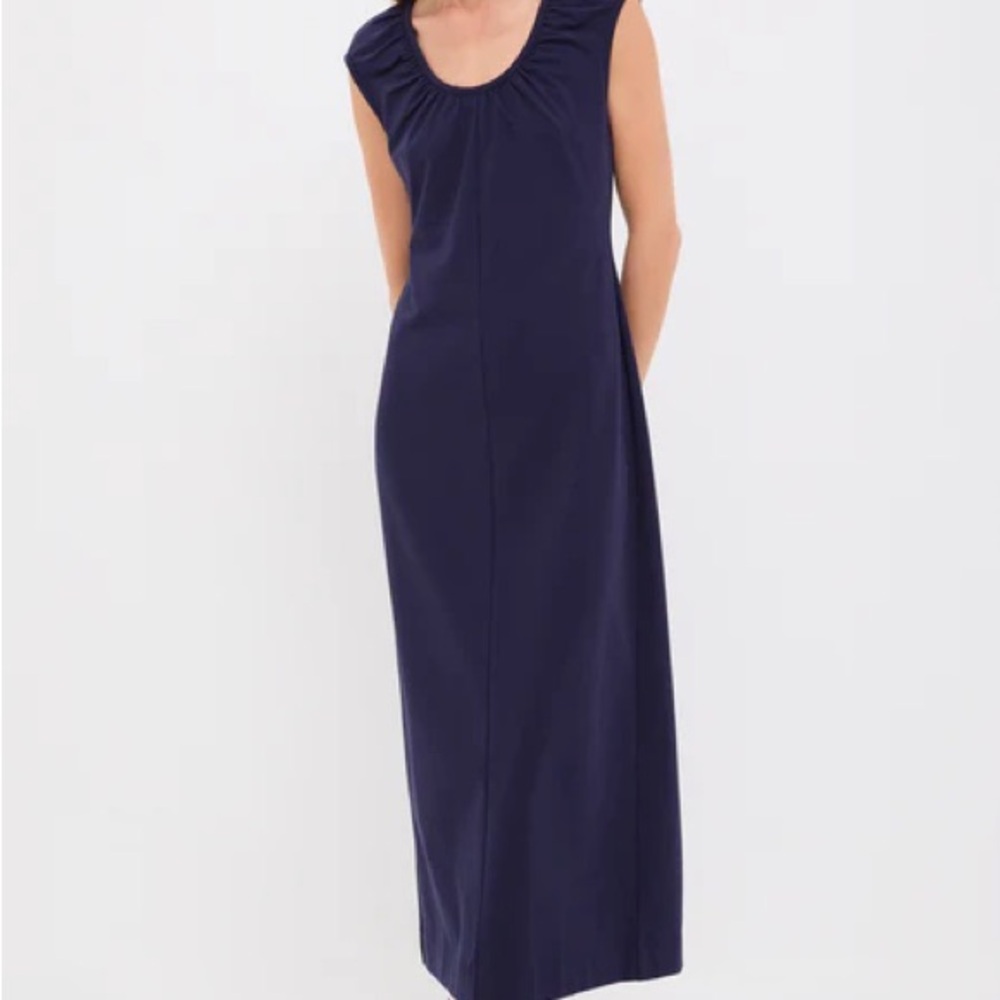 Tuckernuck Pomander Place Paula Dress Navy Women’s Medium NWT